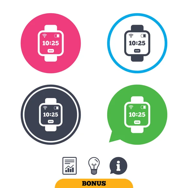 Set di icone Smart Watch — Vettoriale Stock