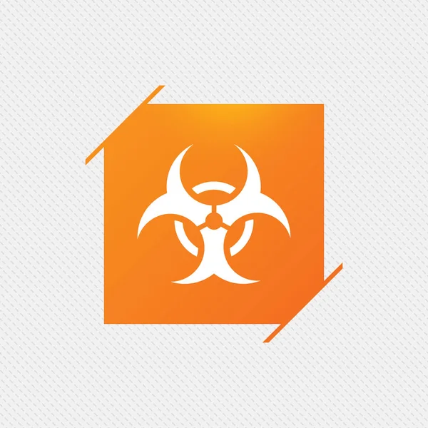 Biohazard flatstyle icon — Stock Vector