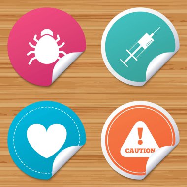 Hata ve aşı Icons set