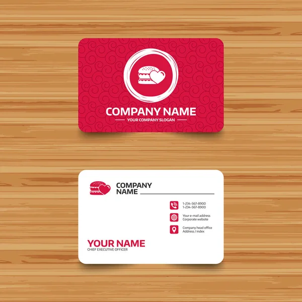 Business card template with texture — Stock Vector