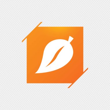 Yaprak düz stil ikonu