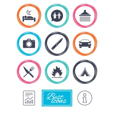 Hiking çelme takmak simgeler. 