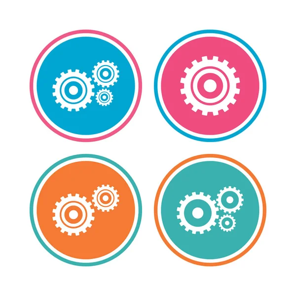 Cogwheel gear icons. — Stock Vector