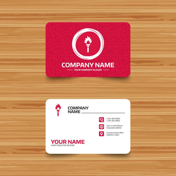 Business card template with texture — Stock Vector