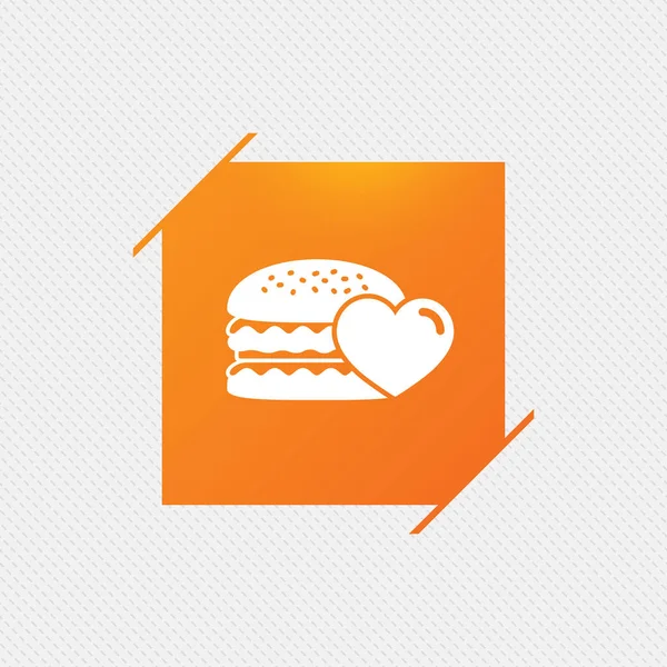 Burger-Food-Symbol. — Stockvektor
