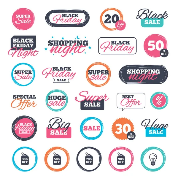 Sale price tag icons. — Stock Vector