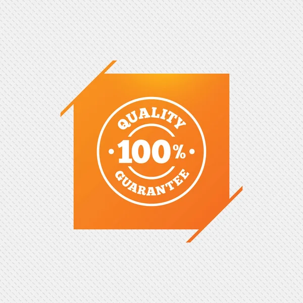 Symbol für 100% Qualitätsgarantie — Stockvektor