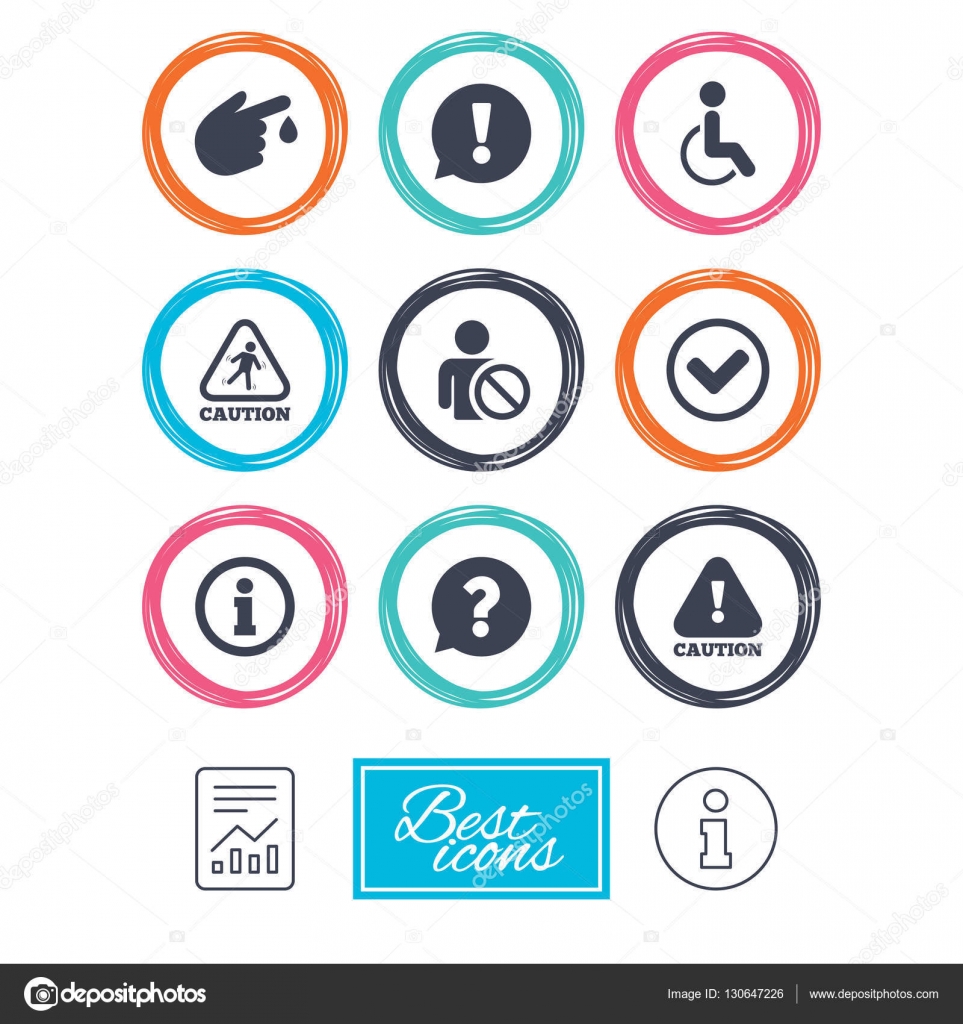 Caution and attention icons Stock Vector Image by ©Blankstock #130647226