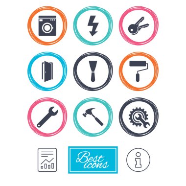 Onarım, inşaat simgeler. 