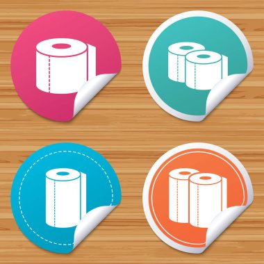 tuvalet kağıdı simgeler. 