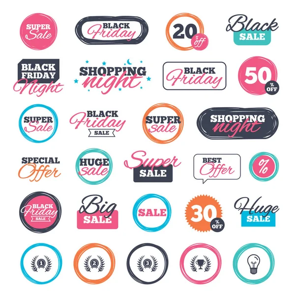 Sale shopping stickers and banners. — Stock Vector