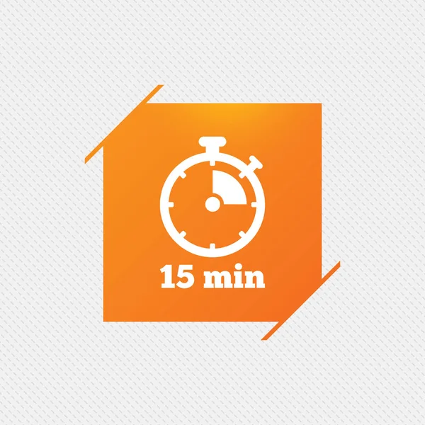 15 minut stoper symbol. — Wektor stockowy