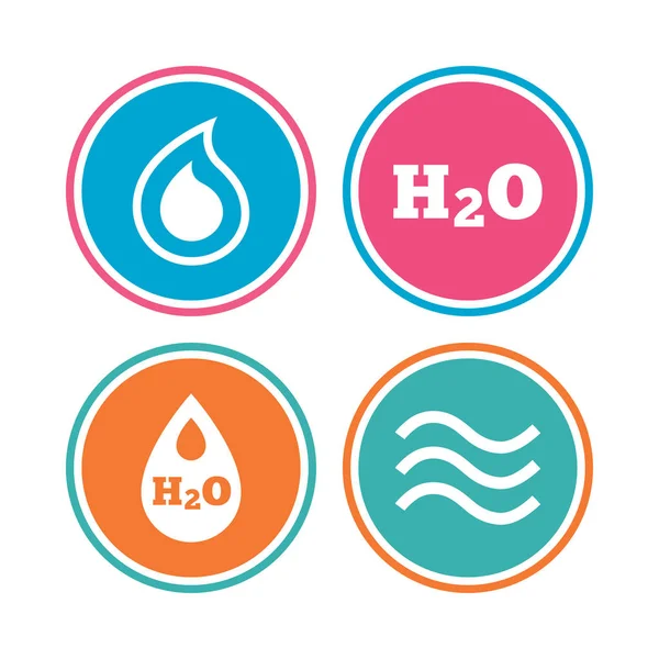 Conjunto de iconos H2O — Archivo Imágenes Vectoriales