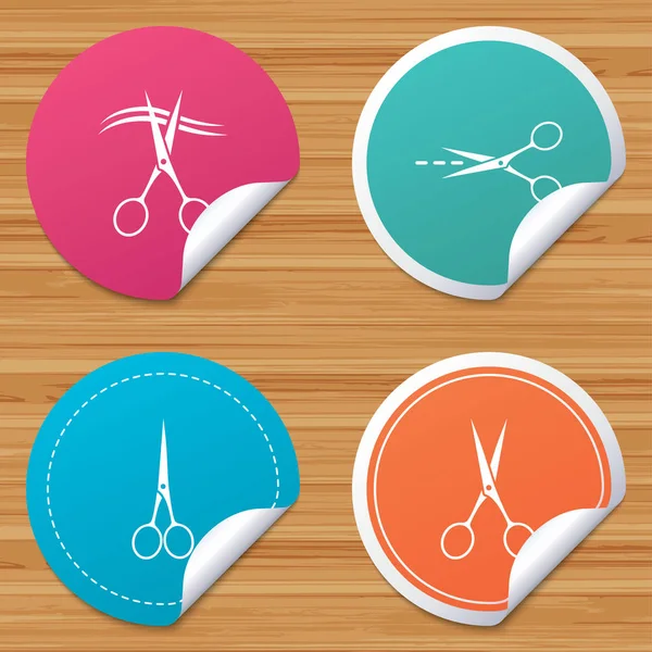 Símbolos de peluquería o barbería — Archivo Imágenes Vectoriales
