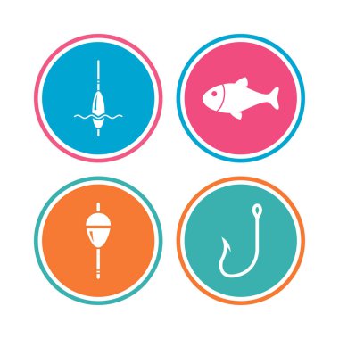 Balıkçılık Icons set