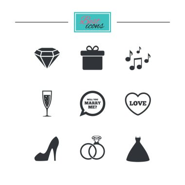 Düğün, nişan simgeler