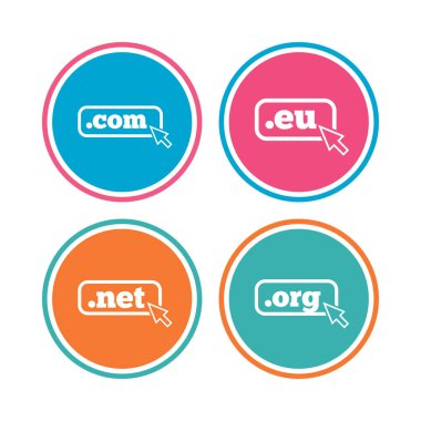 Üst düzey etki alanları Icons set