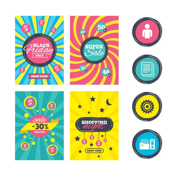 Sale  brochures templates — Stock Vector