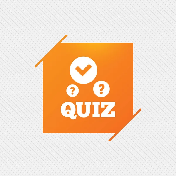 Quiz flat style icon — Stock Vector