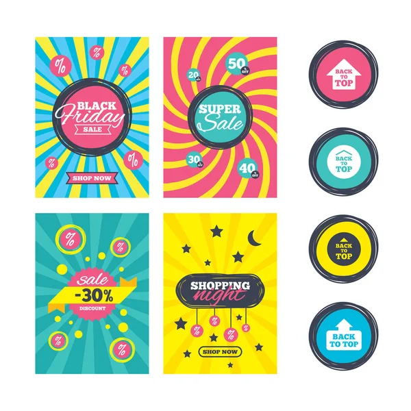 Sale  brochures templates — Stock Vector