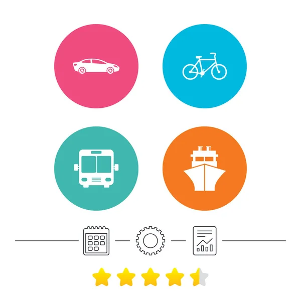 Transport icons set — Stock Vector