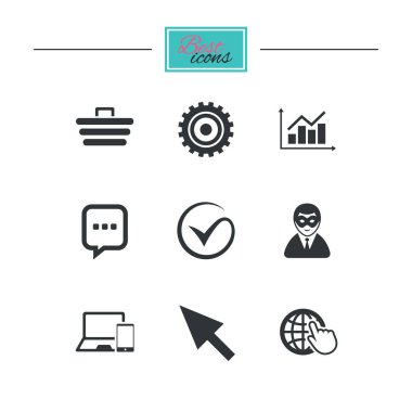 Internet, seo Icons set