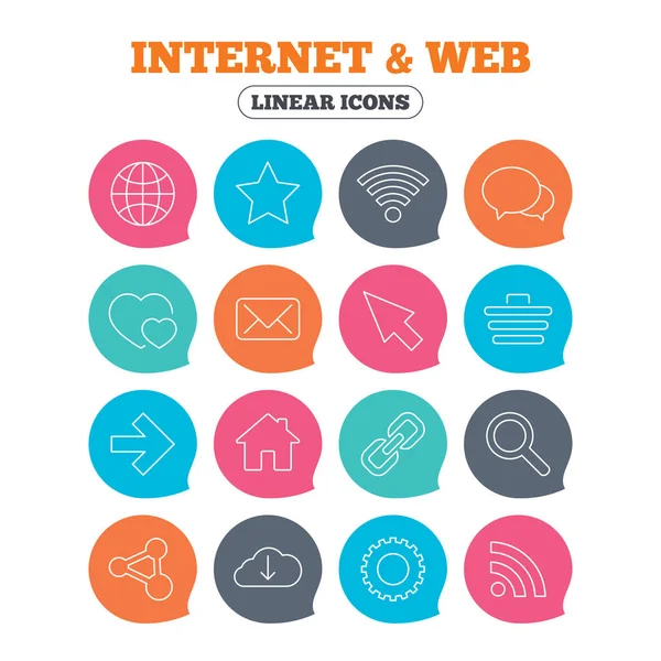 Internet and Web icons — Stock Vector