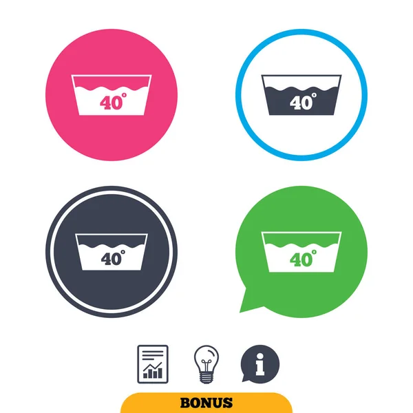 Set di icone di lavaggio — Vettoriale Stock