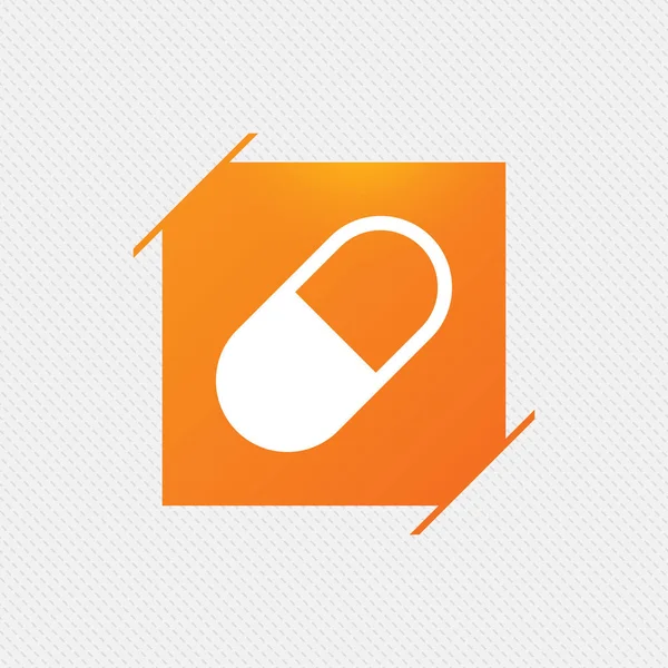 Medical pill icon — Stock Vector
