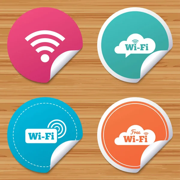 Wifi kablosuz simgeleri — Stok Vektör