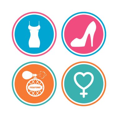 kadın elbise simgeler