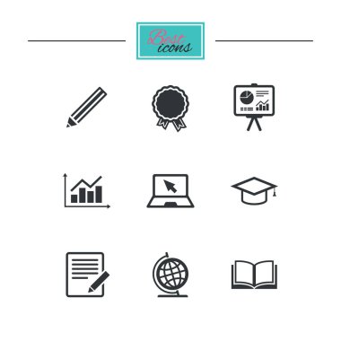 Eğitim ve çalışma simgeler