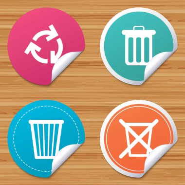 Geri dönüşüm kutusu simgeler