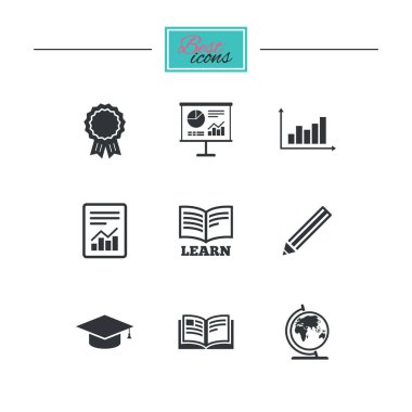 Eğitim ve çalışma simgeler