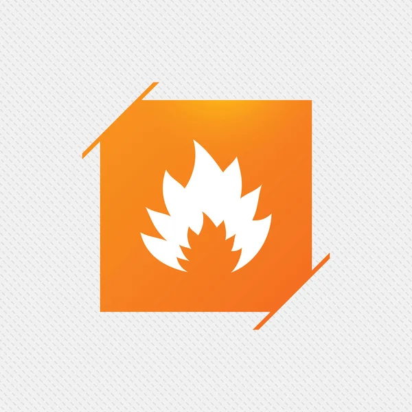 Eld flamma ikoner — Stock vektor