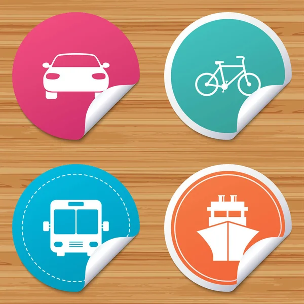 Transport sign icons — Stock Vector