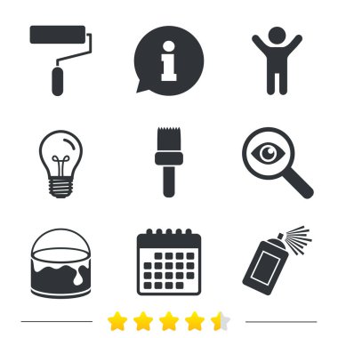 Duvar onarım aracı ve resim semboller ayarla