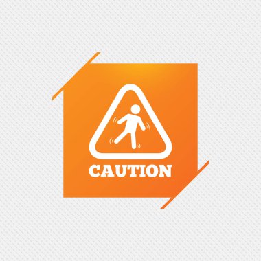 Uyarı ıslak zemin simgesi.