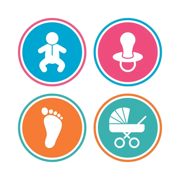 Baby infants icons. — Stock Vector