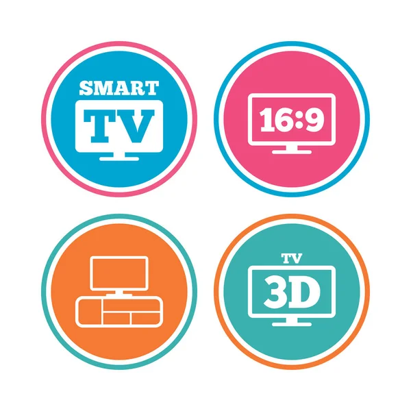 Symbole im Smart-TV-Modus — Stockvektor