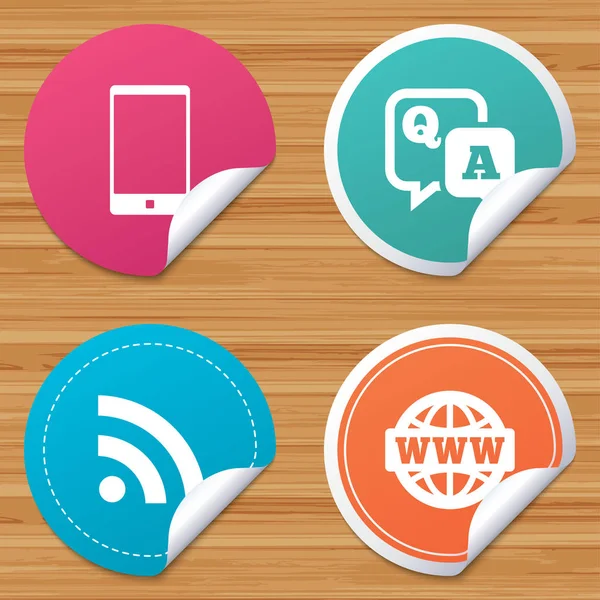 Cercle de communication badges — Image vectorielle