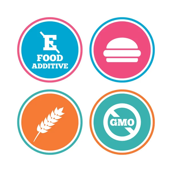 Iconos de aditivos alimentarios — Vector de stock