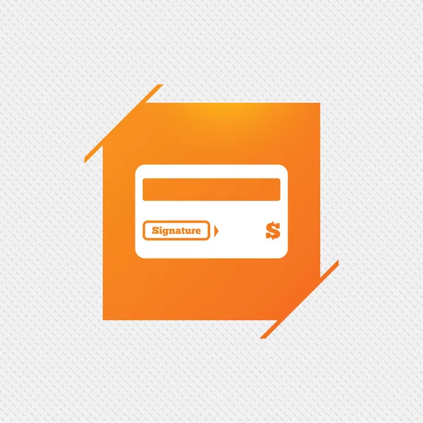 Kreditkort tecken ikonen — Stock vektor