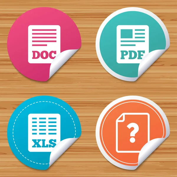 Conjunto de iconos de documento — Vector de stock