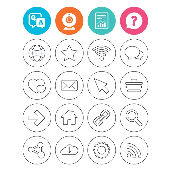 Internet and Web icons — Stock Vector