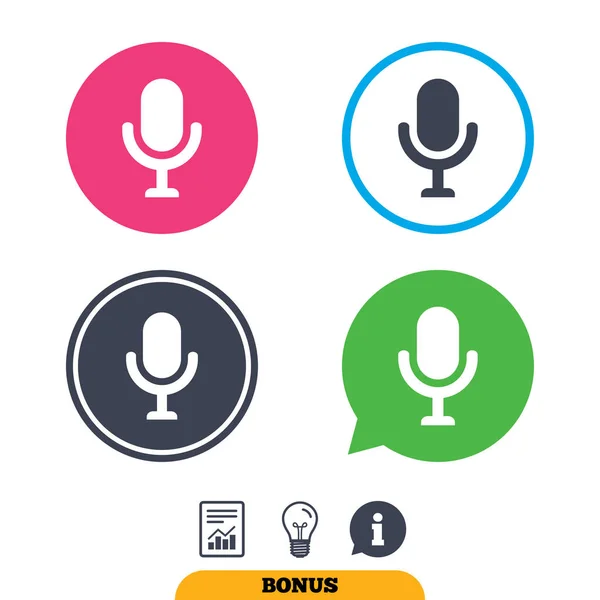 マイクのアイコンを設定 — ストックベクタ
