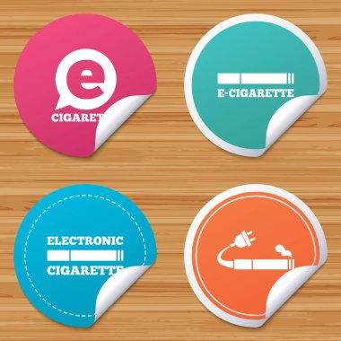 E-Sigara işaretleri seti