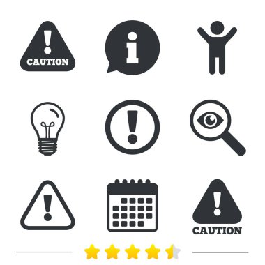 Dikkat dikkat işaretleri. 