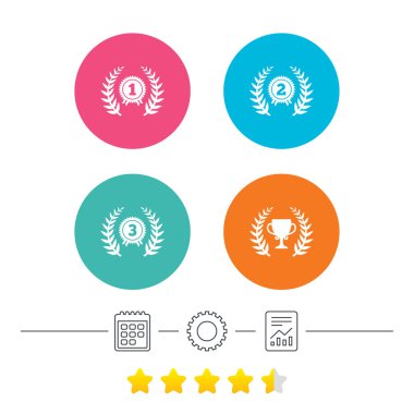 Defne çelengi Ödülü simgeler.