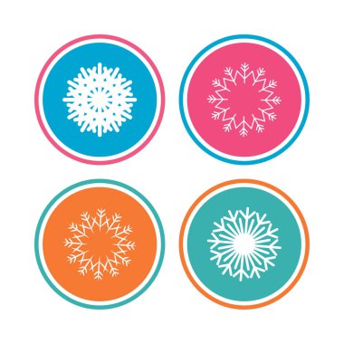 Kar taneleri sanatsal simgeler.